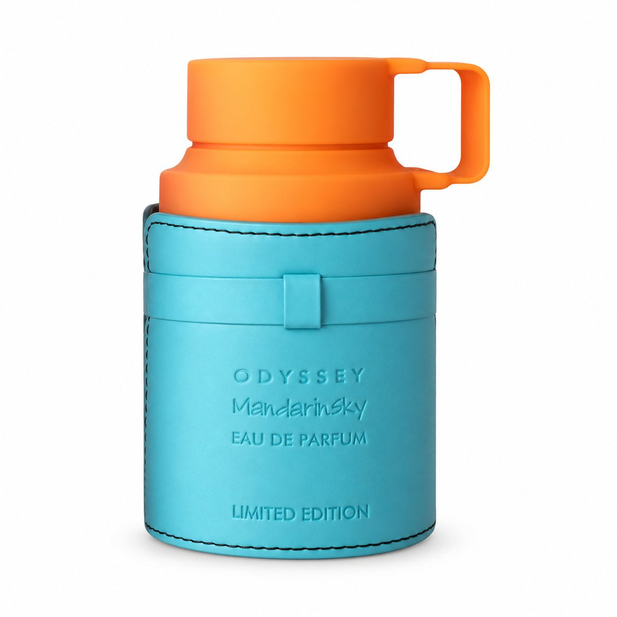 Armaf Odyssey Mandarin Sky — Perfume (EDP) para hombre, 100 ml / 3.4 fl oz — frasco solo sobre fondo blanco